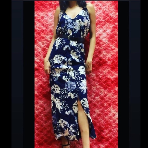 Ginger halter neck maxi dress